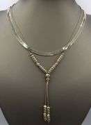 Lot of 2 Vintage 925 sterling silver necklaces