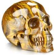 Tiger Iron Eye Crystal Skull