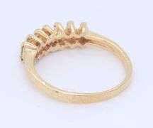 14kt Yellow Gold Marquise Seven Diamond Band