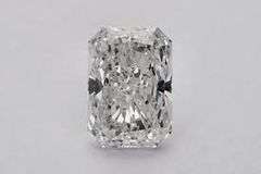 Very Fine Certified Rectangular Modified Brilliant Cut Lab Diamond - 2.03 Carats