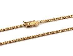 18kt Yellow gold Curb link chain necklace