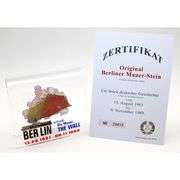 Original Berlin Wall Fragment in Acrylic Display