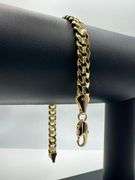 Gorgeous 14.2 Gram 14 Kt. Yellow Gold Plated Cuban Link Bracelet
