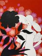 Erte "Black Rose" Serigraph Signed Limited Edition Artist's Proof