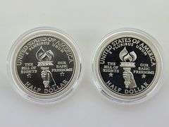 1993 Proof & UNC Silver James Madison Half Dollars