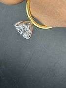 18K Two-Tone Cushion Cut Lab Diamond Ring of 4.13ct