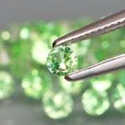 Rare collectors 2.40ct untreated spring green Tsavorite set!