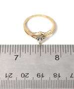 Beautiful 10K Yellow Gold Aquamarine Gemstone Ring