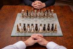 Egyptian Army vs Roman Empire Chess Set