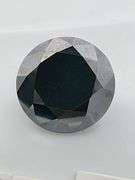 certified 6.19 carats black moissanite