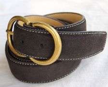 Classy Fine Quality Suede Belt, Made In Italy