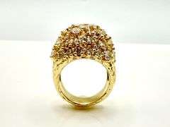 Dazzling 14 Kt. Gold Plate 10.75 Ctw Simulated Diamond Ring