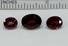 Exceptionally Fine Natural Rhodolite Garnet - Lot of 3