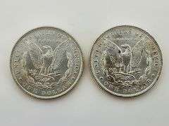 1887 & 1888 Morgan Silver Dollars