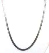 Vintage 925 sterling silver mesh chain necklace