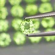 Superb 5.92ct high fire VS Peridot set -UNTREATED!!!