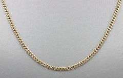 18kt Yellow gold Curb link chain necklace