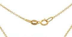 14kt Yellow gold diamond lattice purse pendant on chain necklace