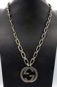 Gucci Interlocking G pendant on chain necklace