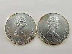 Lot Of 2 - 1976 $5 Canadian Olympic Coins