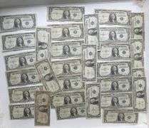 Thirty 1935 Various Series $1 Silver Certificates.