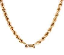 Classic Estate 14K YG 4.4mm Rope Necklace