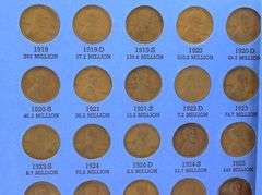 Fairly Complete 1909-1940 Lincoln Cent Set