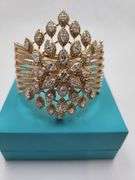 Investment! Fancy 14k Gold Diamond Marquise Bracelet