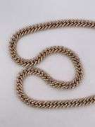 CERTIFIED 14K YELLOW GOLD CUBAN LINK CHAIN  WITH DIAMONDS