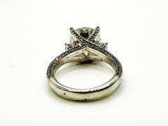 Sparkling 5 Ct VVs1 White  Fire Moissanite Ring