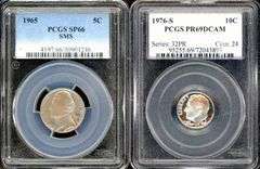 2 Different High Grade Coins in PCGS Holders