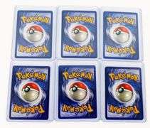 6 Pokémon 1999 1st Edition Trade Cards