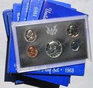 Eight 1968 US Mint Proof Sets