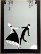 Erte "Pas de Deux" Signed Limited Edition Serigraph with Foil Stamping