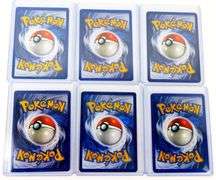 6 Pokémon 1999 1st Edition Cards