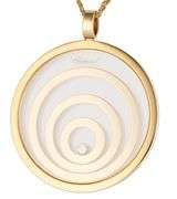 Chopard 0.10ct Diamond Large Spirit Heart Double Strand Pendant Necklace in 18K