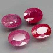 Heavy 5.39ct double set of Mozambique Rubies! Heated only!