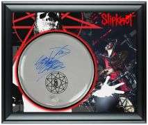 Slipknot Jay Weinberg Signed Custom Framed Drum Head Drumhead Display ACOA