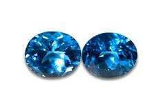 Brilliant Swiss Blue Topaz Pair