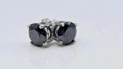 Gorgeous 2 Ctw Black Simulated Diamond Earrings