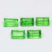 Vibrant! 1.22ct set of all natural Tsavorite Garnets!