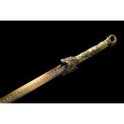Tang Dynasty–Style Steel Blade Dao Sword with Dragon Sheath