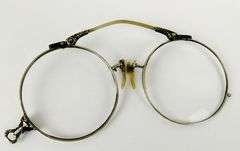 Antique Gold Filled Pince Nez Lorgnette