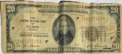 $20 Series of 1929 Atlanta National Note