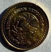 1992 Mexico 1/20 th Troy Oz Unc Gold Coin