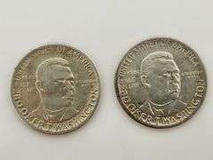 (2) 1946 Booker T. Washington Half Dollars
