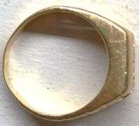 Men’s Estate 14K Yellow Gold Diamond Ring 0.25 CTW Channel Set, 9.3 Grams, Size 11