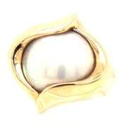 Lovely Modern 14K YG Mobe Pearl Ring
