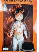 Malcolm McDowell Autographed Clockwork Orange Living Dead Doll ACOA Witness ITP