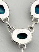 925 Sterling Silver Y Shaoed Turquoise Sikver link Chain Necklace